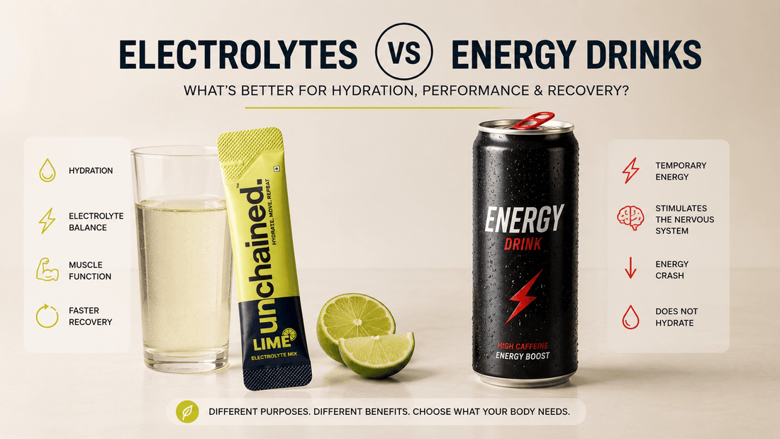 Electrolytes vs Energy Drinks: Which Is Better for Hydration and Performance? - Liveunchained